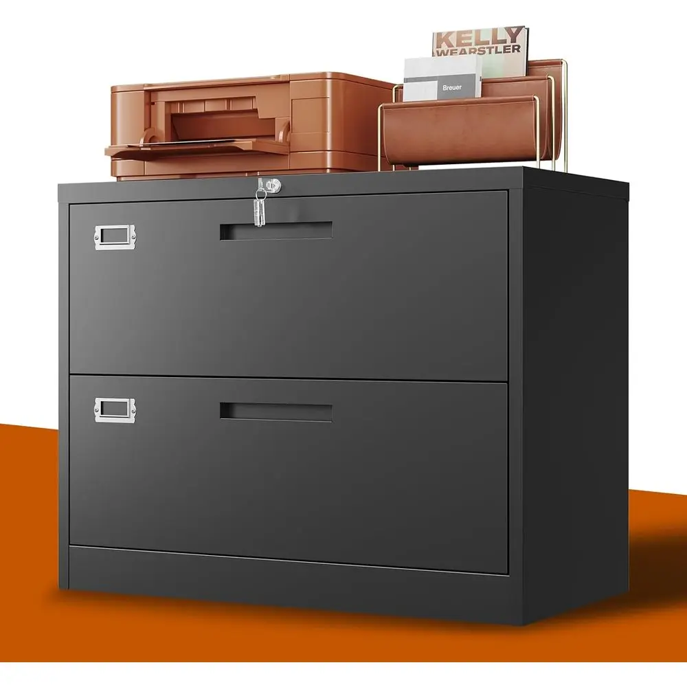 File Cabinet Lateral - Lateral Filing Cabinet with Lock, Metal,
