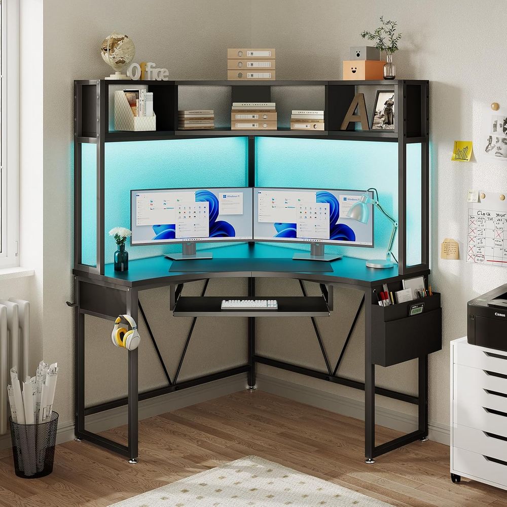 Gaming Desk With Hutch - Desk, 39
