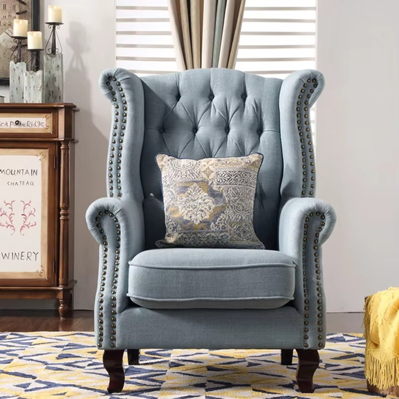Office Furniture For Sale - Modern Tufted Wing Back Sofa Chair
