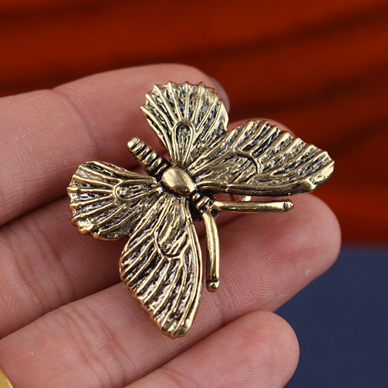 Office Furniture For Sale - Brass Butterfly Statue, Insect Animal Model