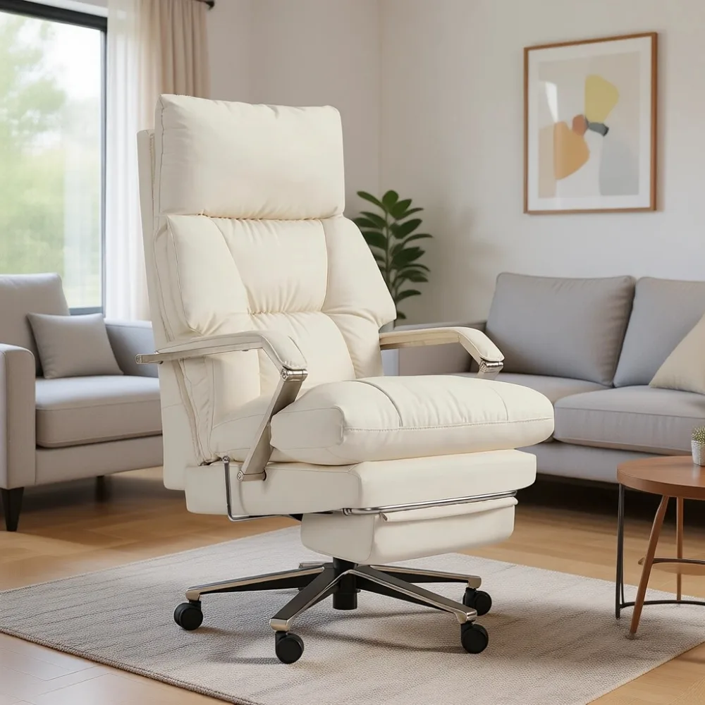 Office Footrest Cushion - 160° Reclining Executive Office Chair with