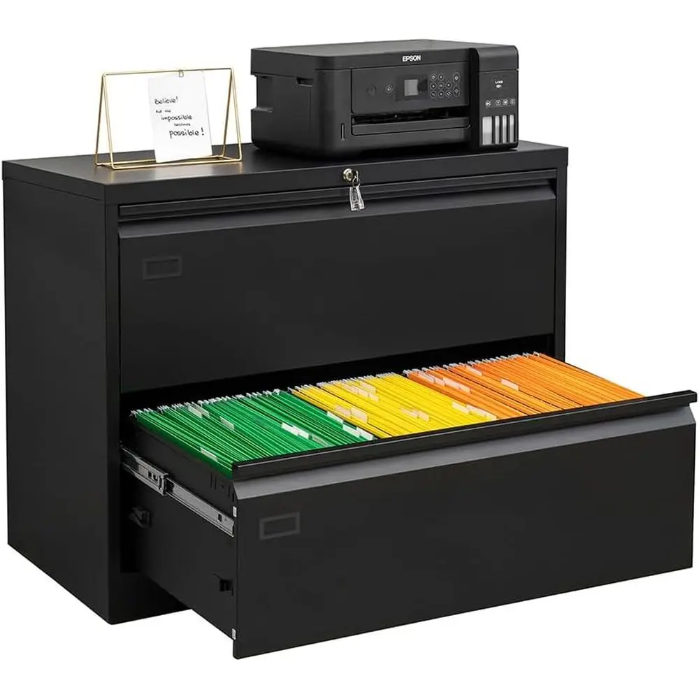 File Cabinet Lateral - Lateral File Cabinet with Lock, Large