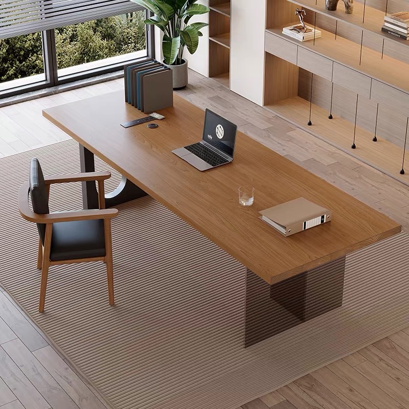 Office Furniture Modern - Italian Acrylic Floating Wooden Office Desk