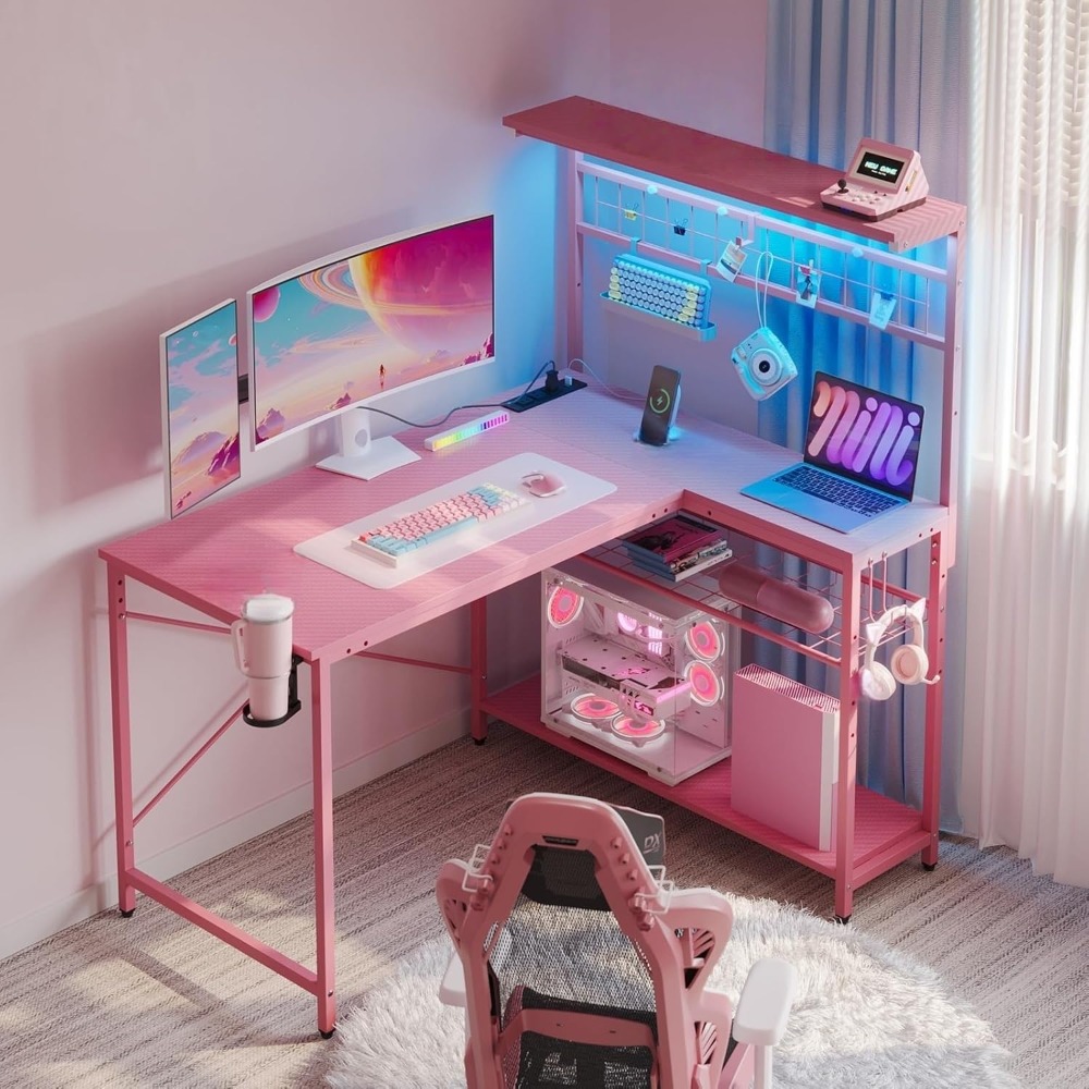 Gaming Desk With Hutch - 42 L Gaming Desk,Computer Desk with
