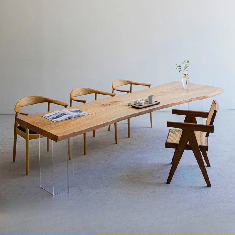 Nordic Solid Wood Acrylic Floa - Office Furniture Modern 评论和价格