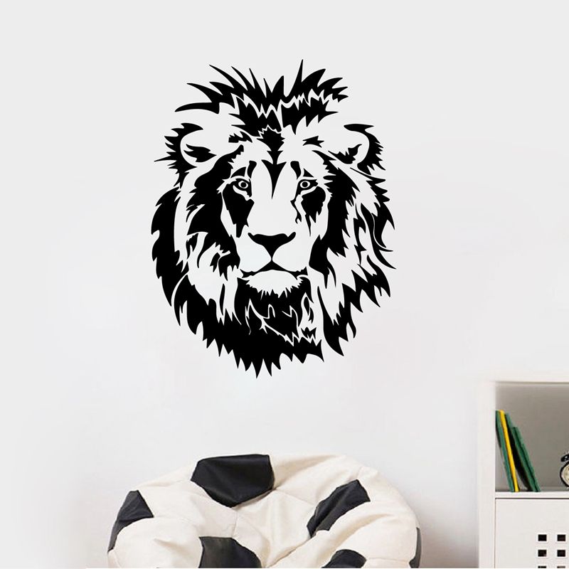 Lion Head Wall Decal Car Vinyl - Office Furniture For Sale 评论和价格
