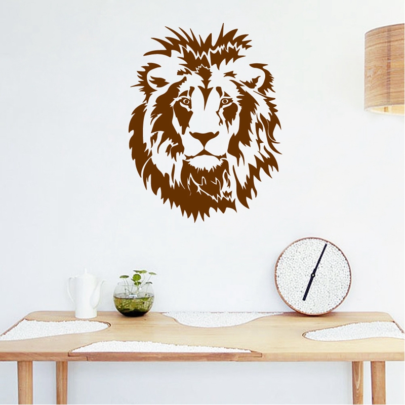 Lion Head Wall Decal Car Vinyl - Office Furniture For Sale 评论和价格
