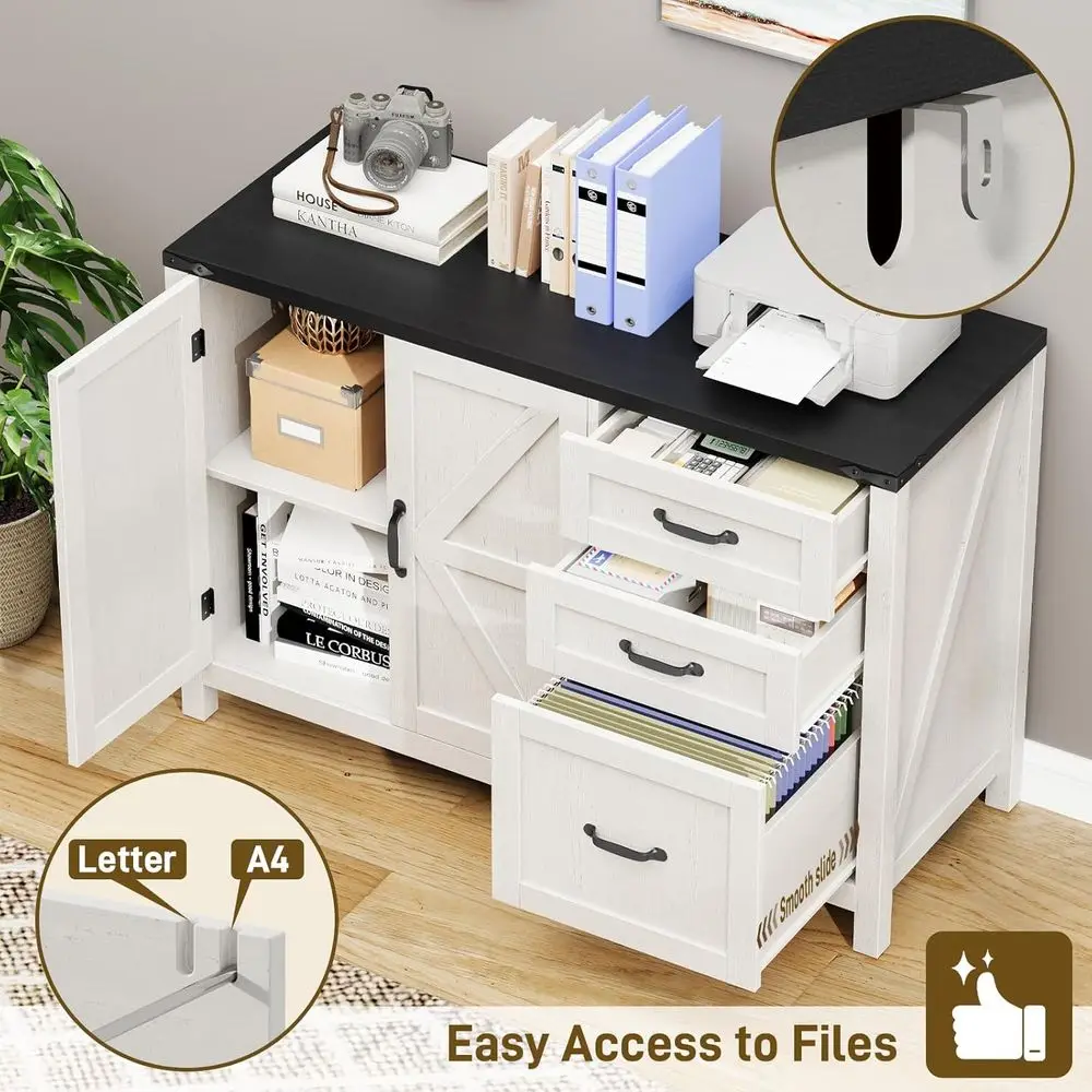White and Black A4 Size Latera - File Cabinet Lateral 评论和价格