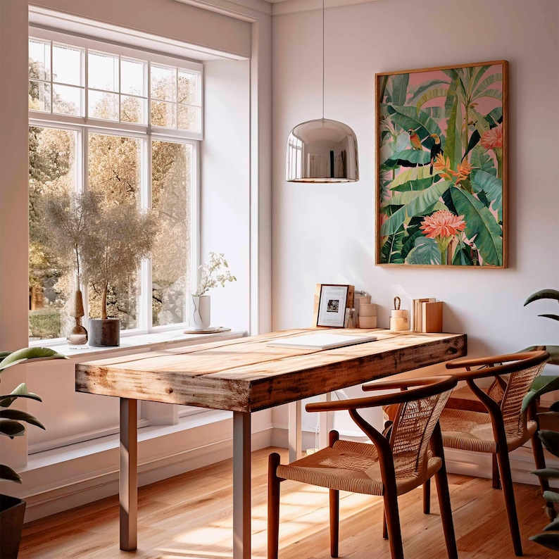 1pc Retro Tropical Canvas Post - Office Furniture For Sale 评论和价格