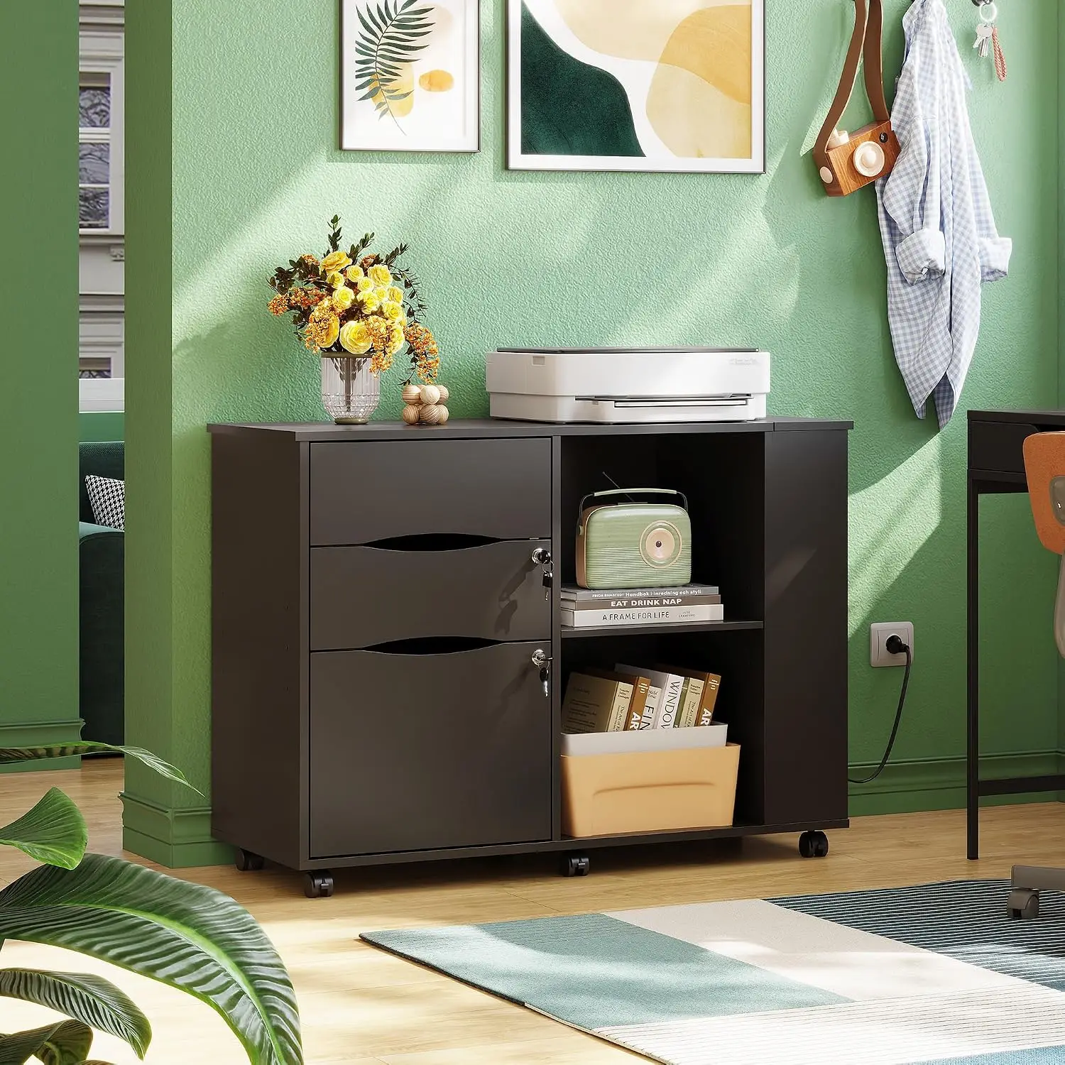 File Cabinet with Lock, Printe - File Cabinet Lateral 评论和价格