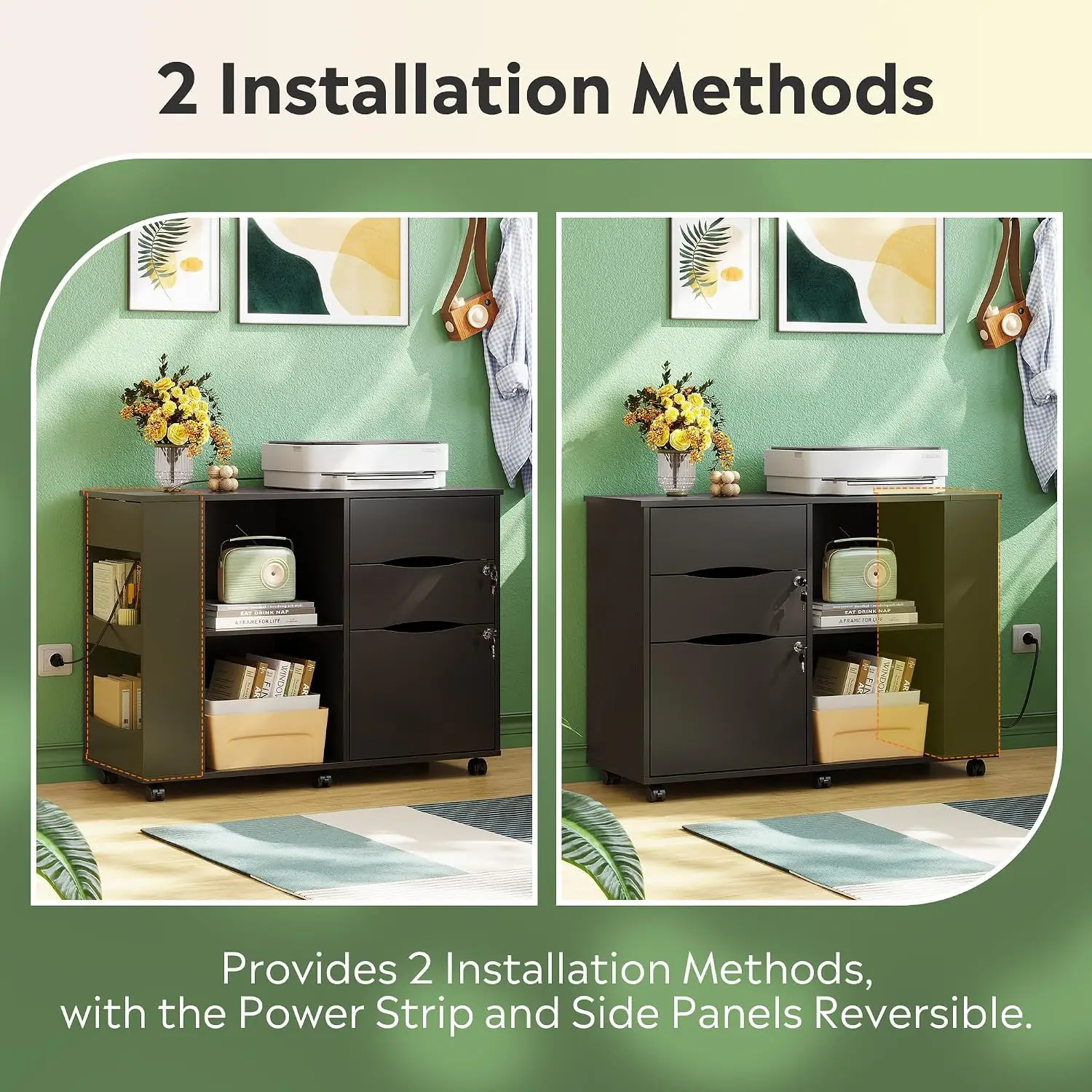 File Cabinet with Lock, Printe - File Cabinet Lateral 评论和价格