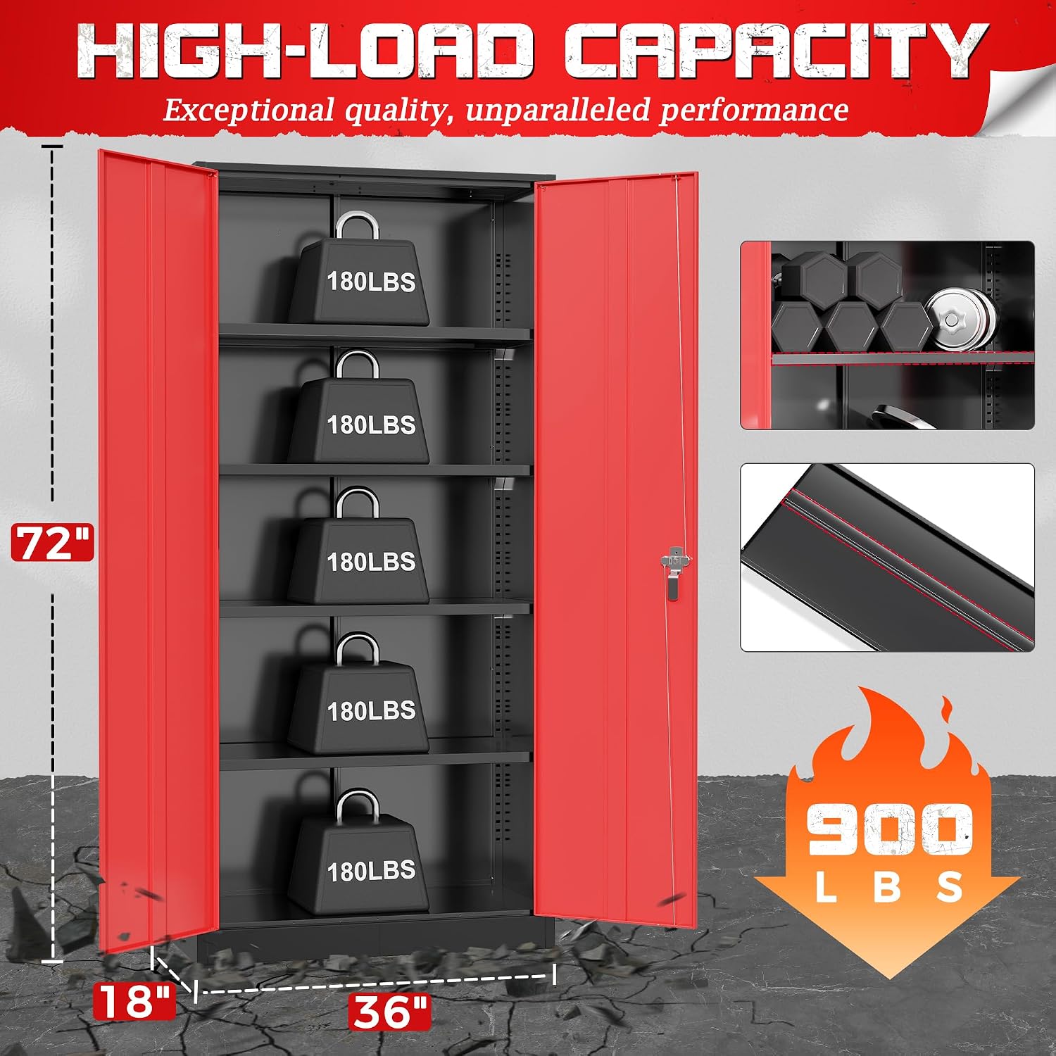 Heavy Duty Metal Garage Storag - Office Storage Cabinet 评论和价格