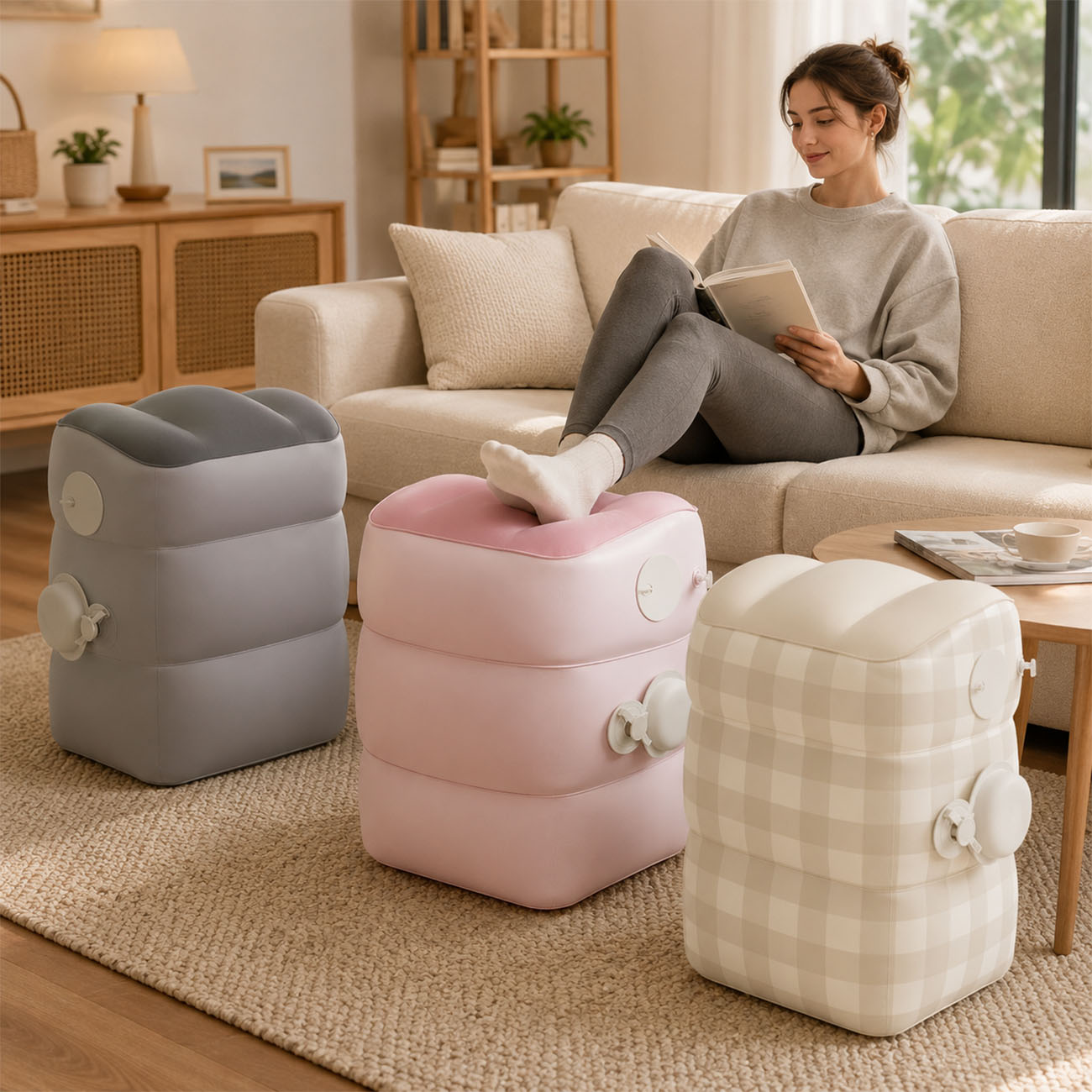 1PC Inflatable Foot Rest for A - Office Footrest Cushion 评论和价格