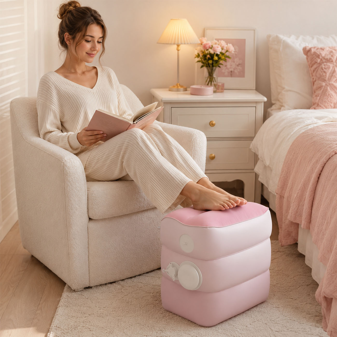 1PC Inflatable Foot Rest for A - Office Footrest Cushion 评论和价格