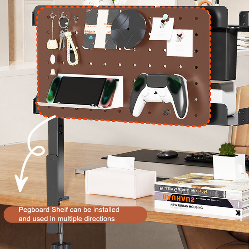 Clamp-on 14 inch Above Below D - Gaming Desk With Hutch 评论和价格