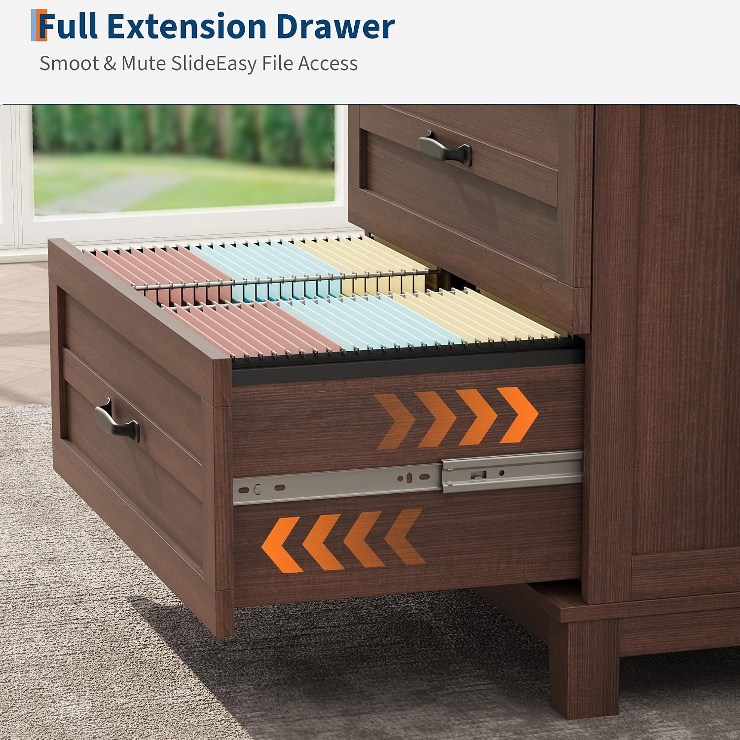Garvee 2 Drawer Farmhouse Late - File Cabinet Lateral 评论和价格