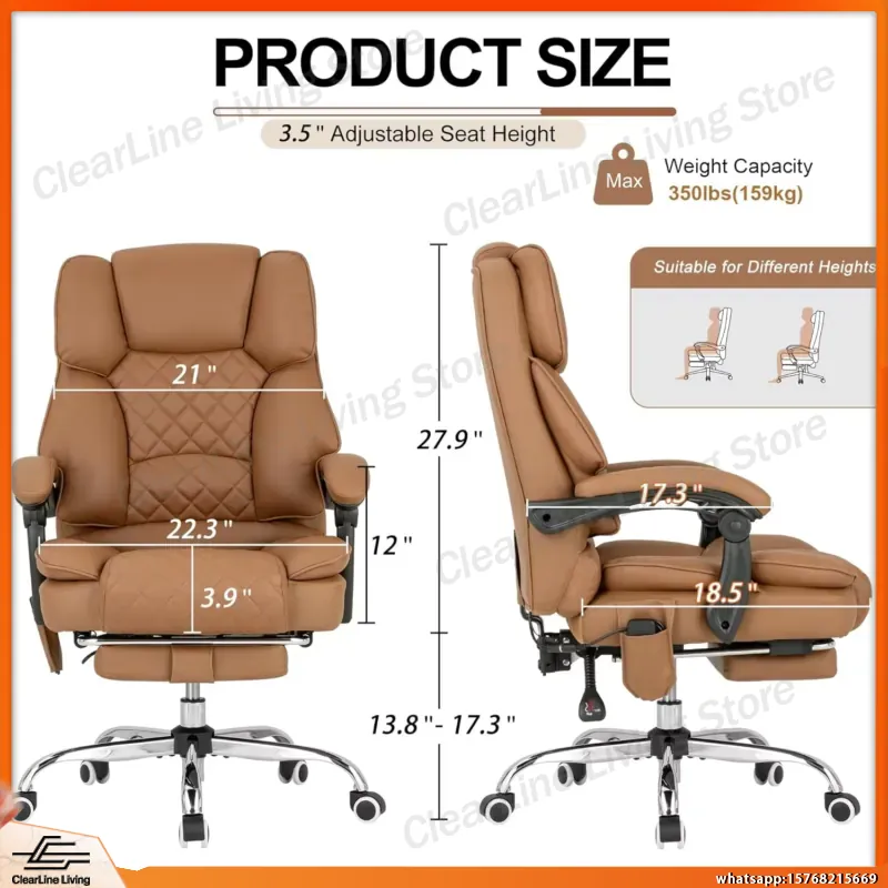 Heated Massage Office Chair wi - Office Footrest Cushion 评论和价格