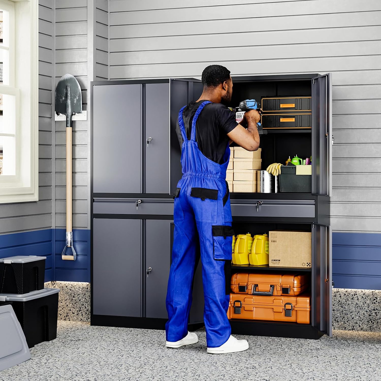 Metal Garage Storage Cabinet,  - Office Storage Cabinet 评论和价格