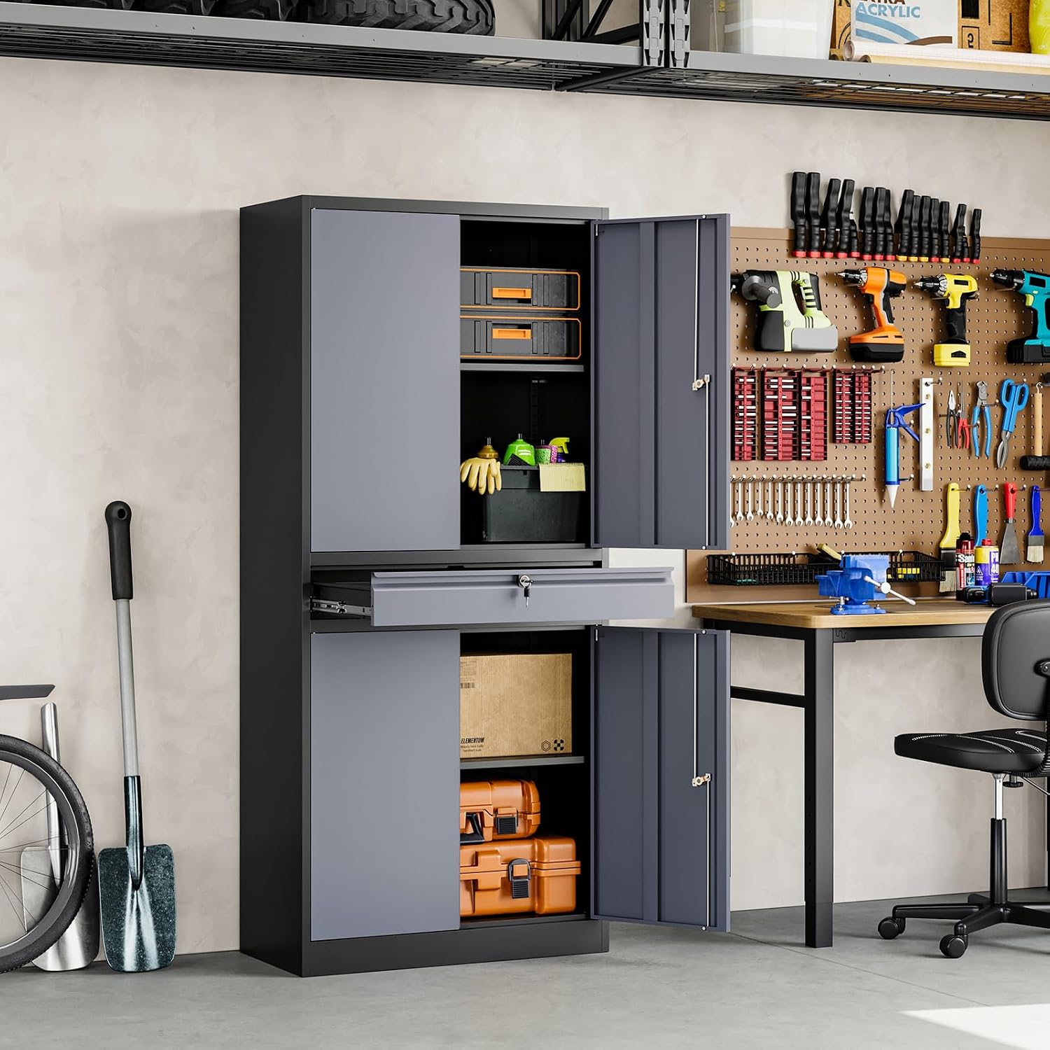 Metal Garage Storage Cabinet,  - Office Storage Cabinet 评论和价格