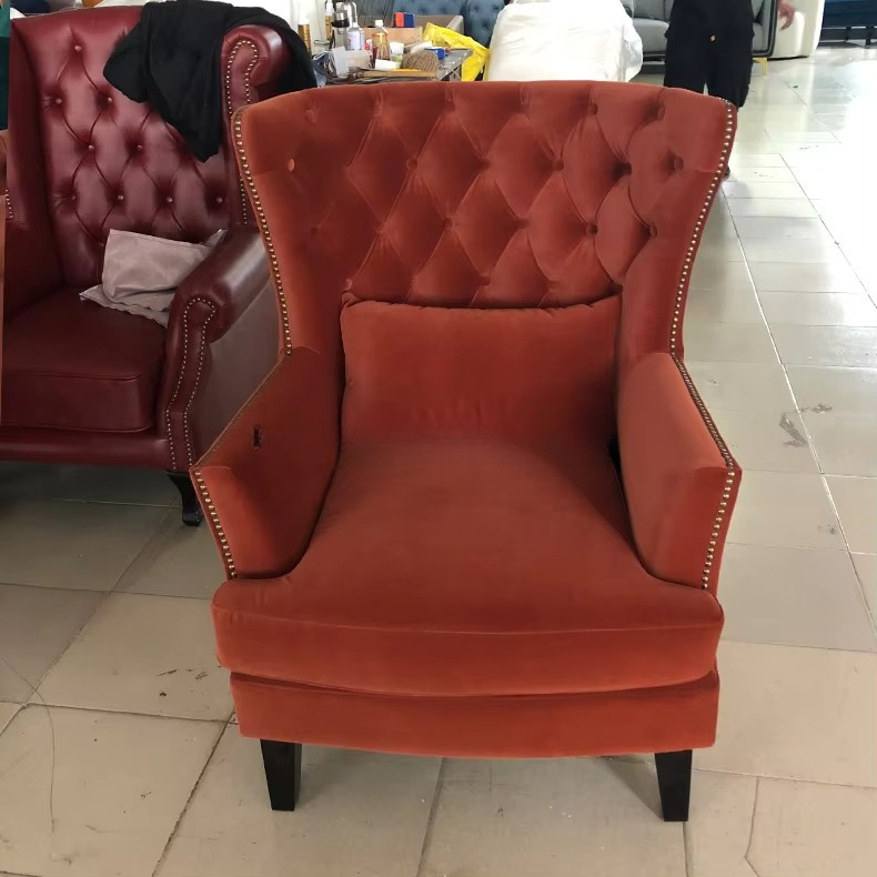 Modern Tufted Wing Back Sofa C - Office Furniture For Sale 评论和价格
