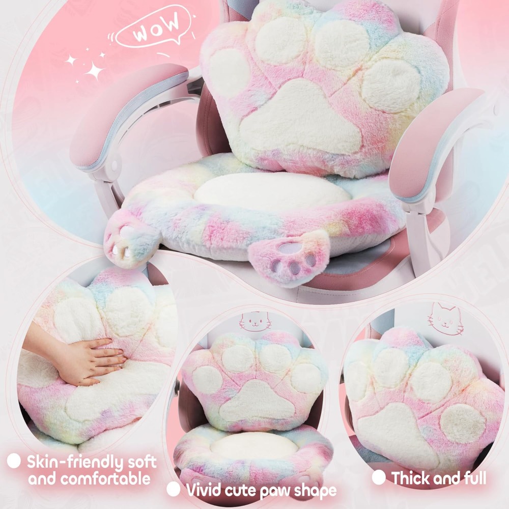 Gaming Chair Cute with Cat Ear - Office Footrest Cushion 评论和价格