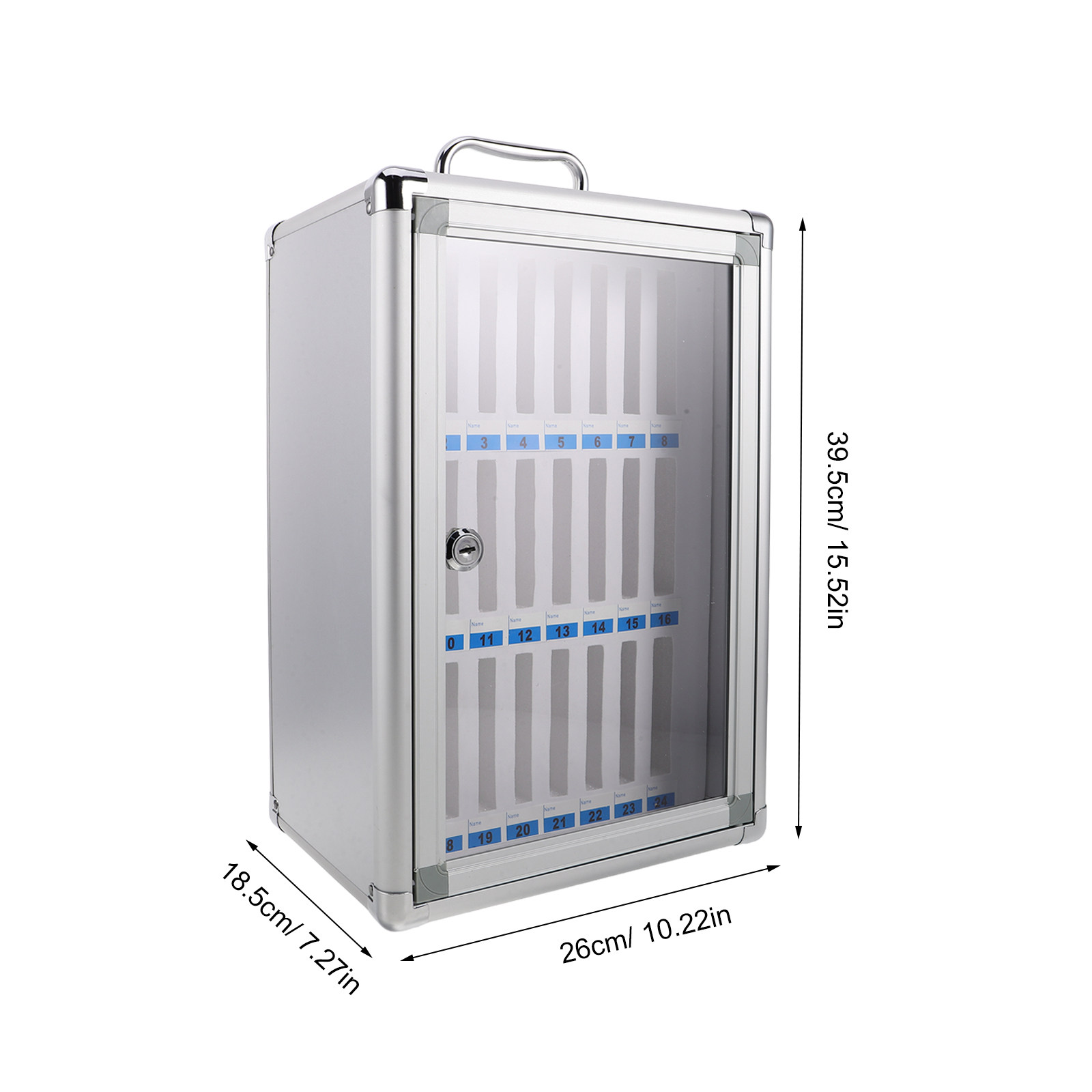 24-Slots Cell Phone Locker Alu - Office Storage Cabinet 评论和价格