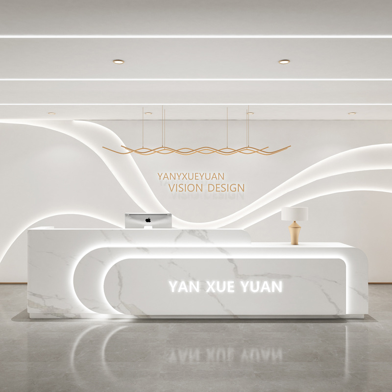 Simple Medical Reception Desk  - Office Furniture Company 评论和价格