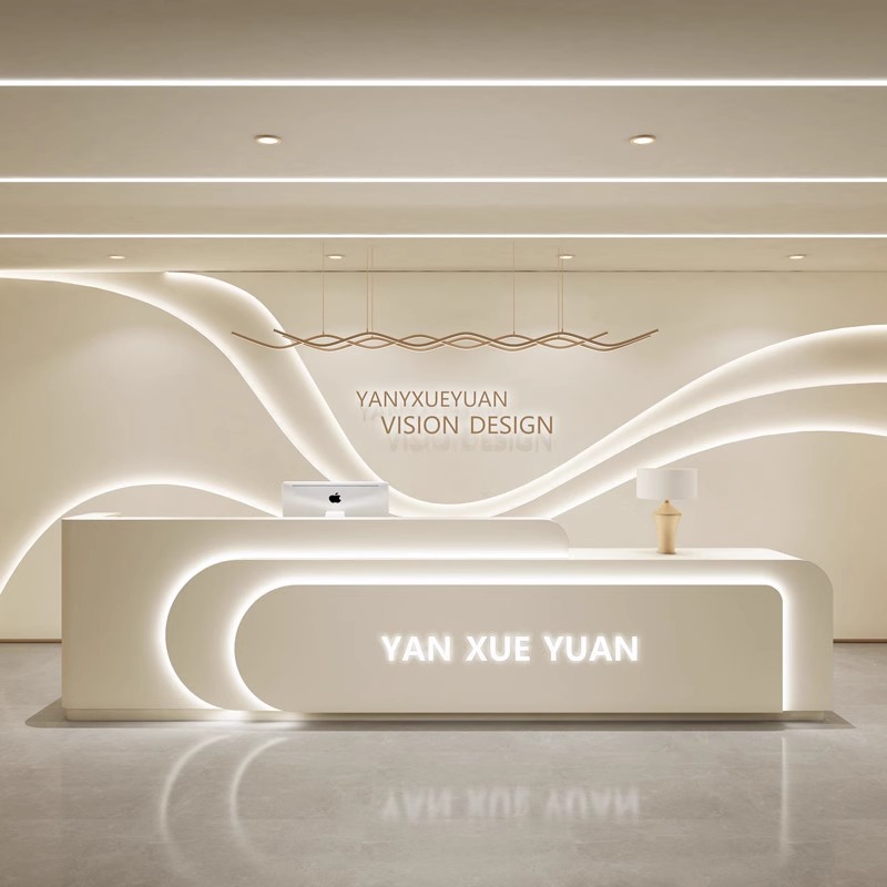 Simple Medical Reception Desk  - Office Furniture Company 评论和价格