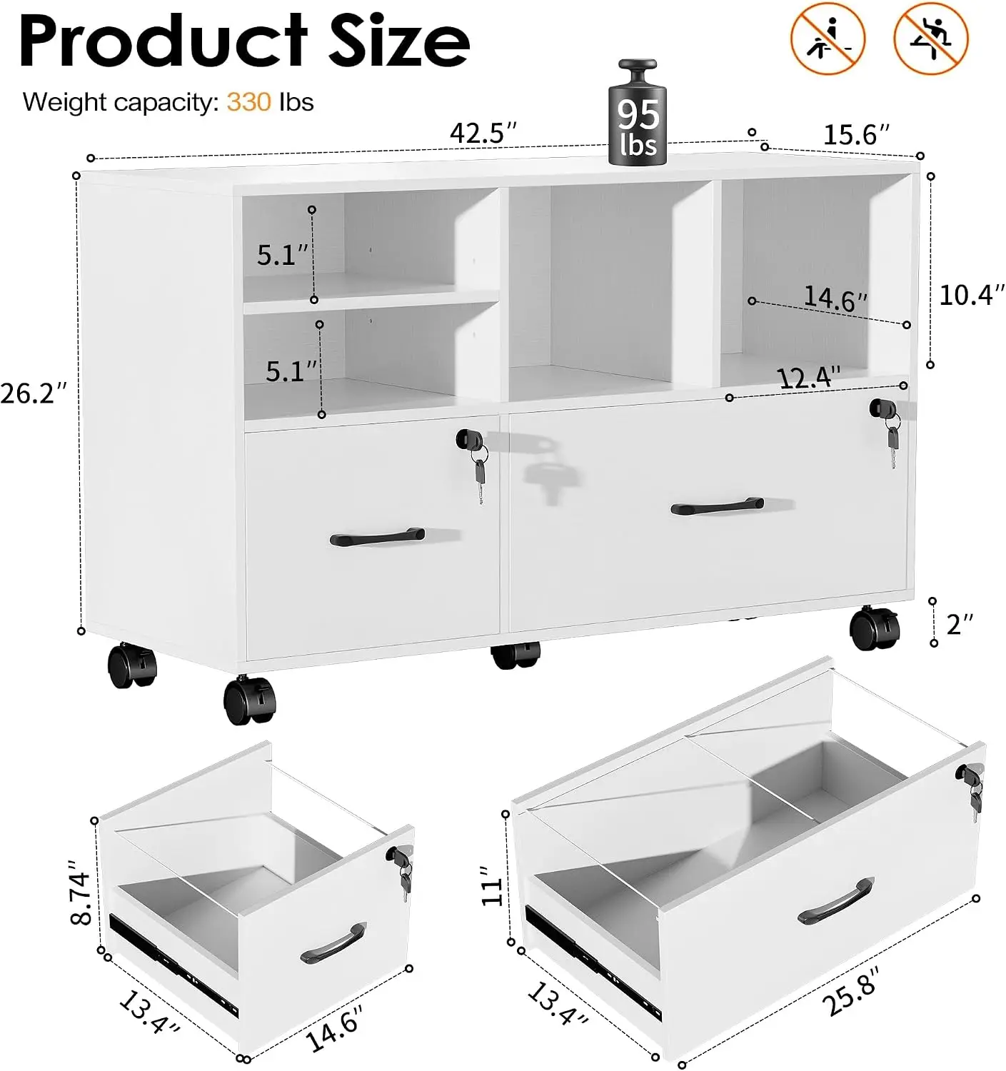 2 Drawer Mobile Lateral File C - File Cabinet Lateral 评论和价格