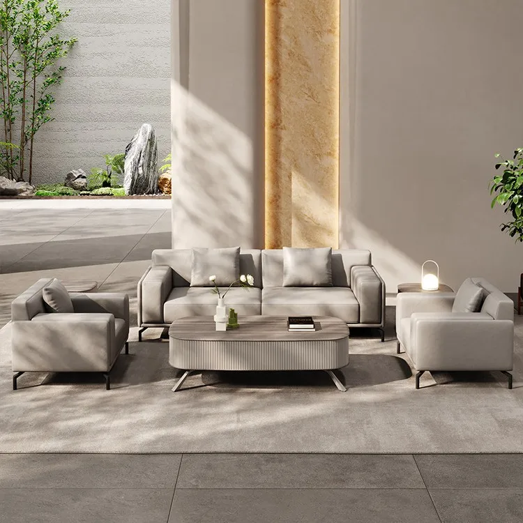Leather office sofa combinatio - Office Furniture First 评论和价格