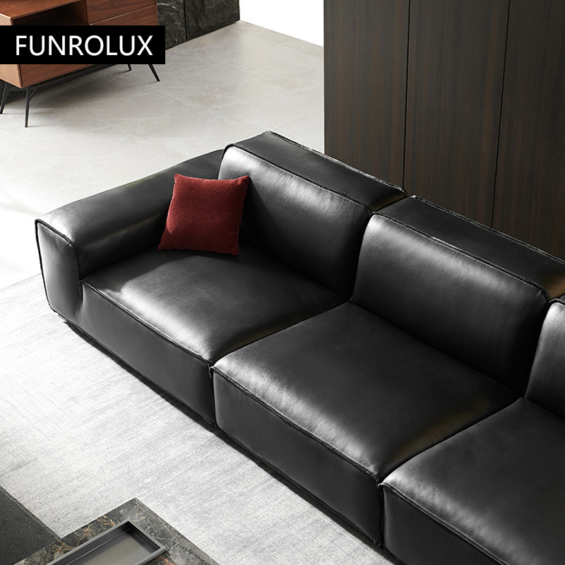 Big Black Cow Leather Sofa Off - Office Furniture First 评论和价格