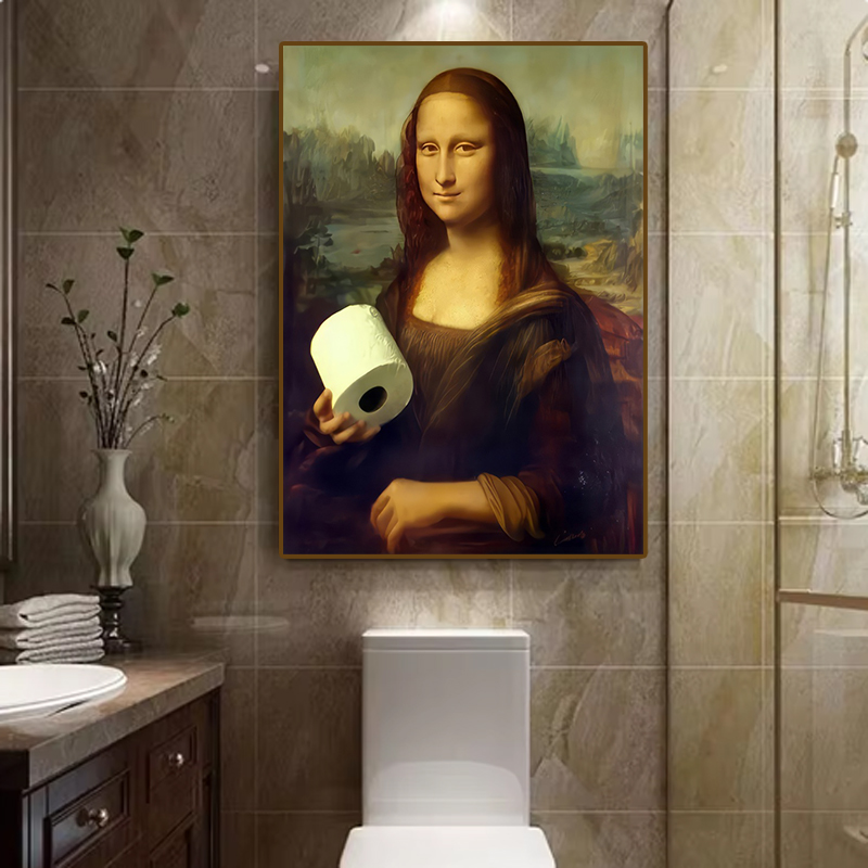 1pc Funny Abstract Bathroom To - Office Furniture For Sale 评论和价格