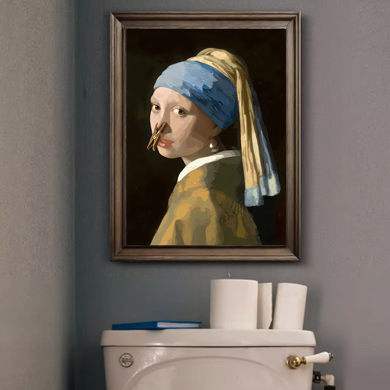 1pc Funny Abstract Bathroom To - Office Furniture For Sale 评论和价格