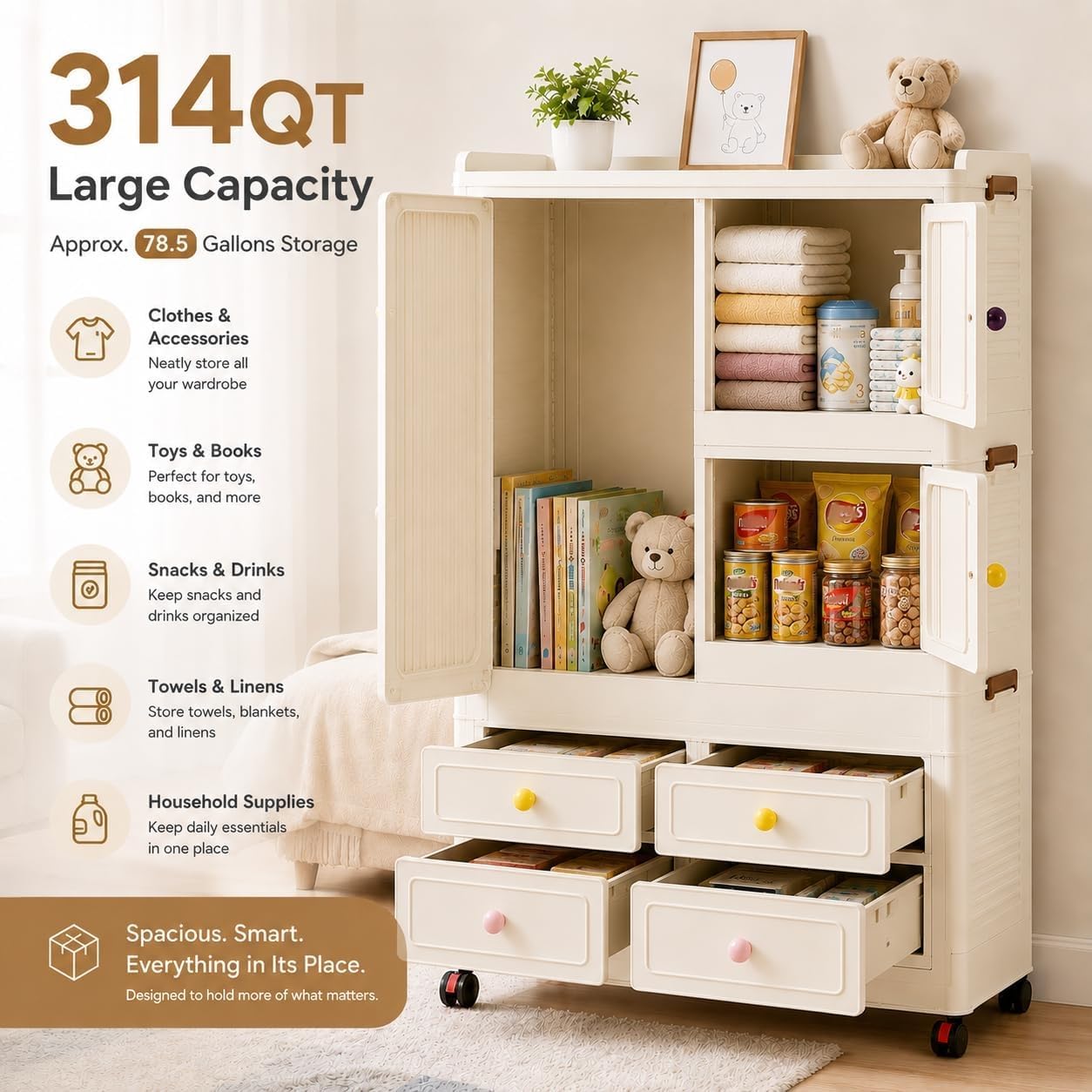 Foldable Storage Cabinet with  - Office Storage Cabinet 评论和价格