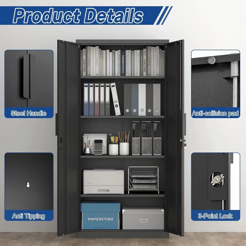 72 High Heavy-Duty Metal Stora - Office Storage Cabinet 评论和价格