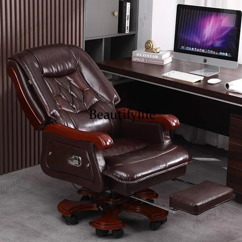 R134 Leather Chair First Layer - Office Furniture First 评论和价格