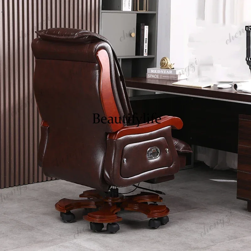 R134 Leather Chair First Layer - Office Furniture First 评论和价格