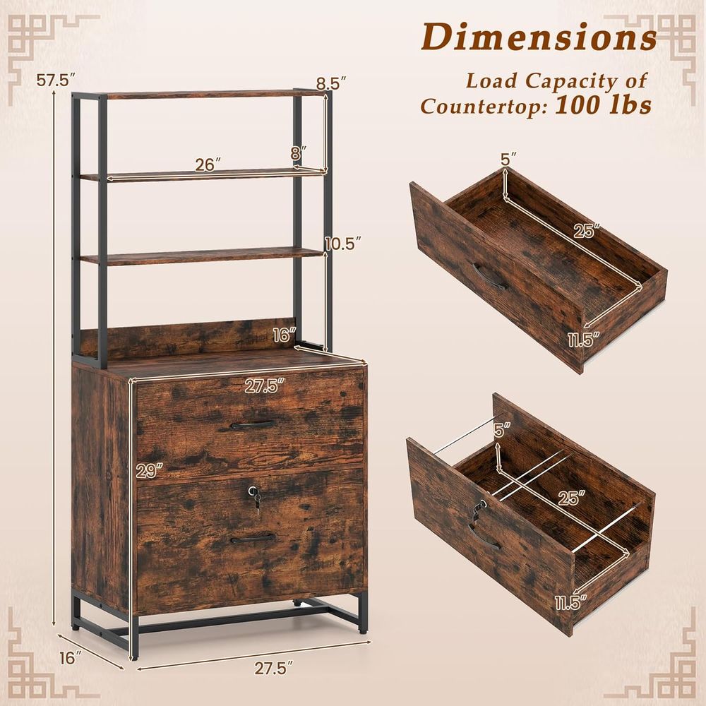 Industrial Style Lateral File  - File Cabinet Lateral 评论和价格