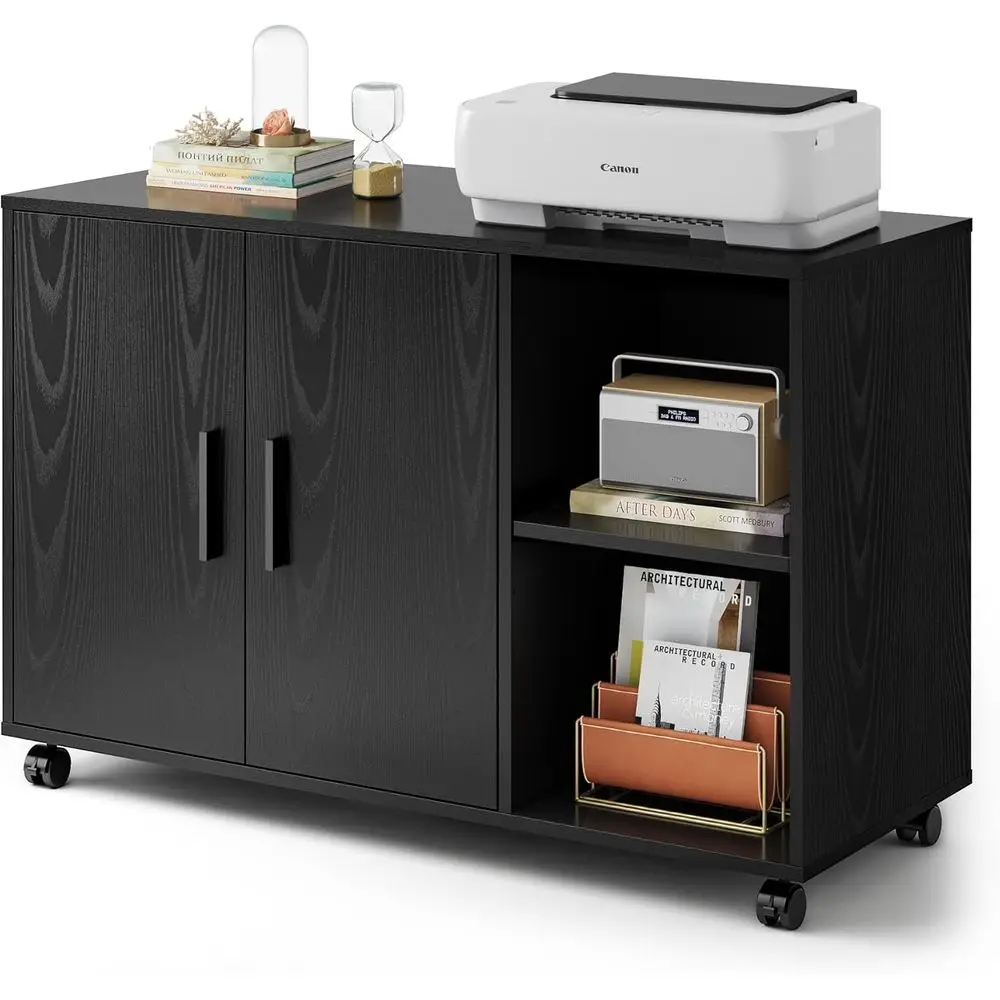 Black Office Storage Cabinet w - File Cabinet Lateral 评论和价格
