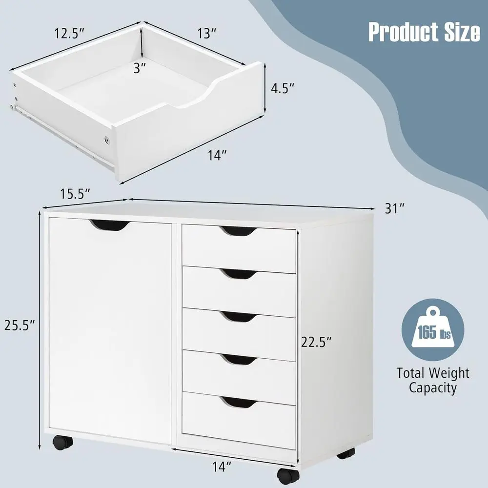 5-Drawer Lateral File Cabinet  - File Cabinet Lateral 评论和价格