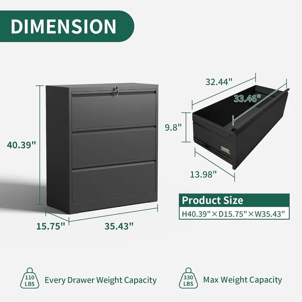 Lateral File Cabinet with Meta - File Cabinet Lateral 评论和价格