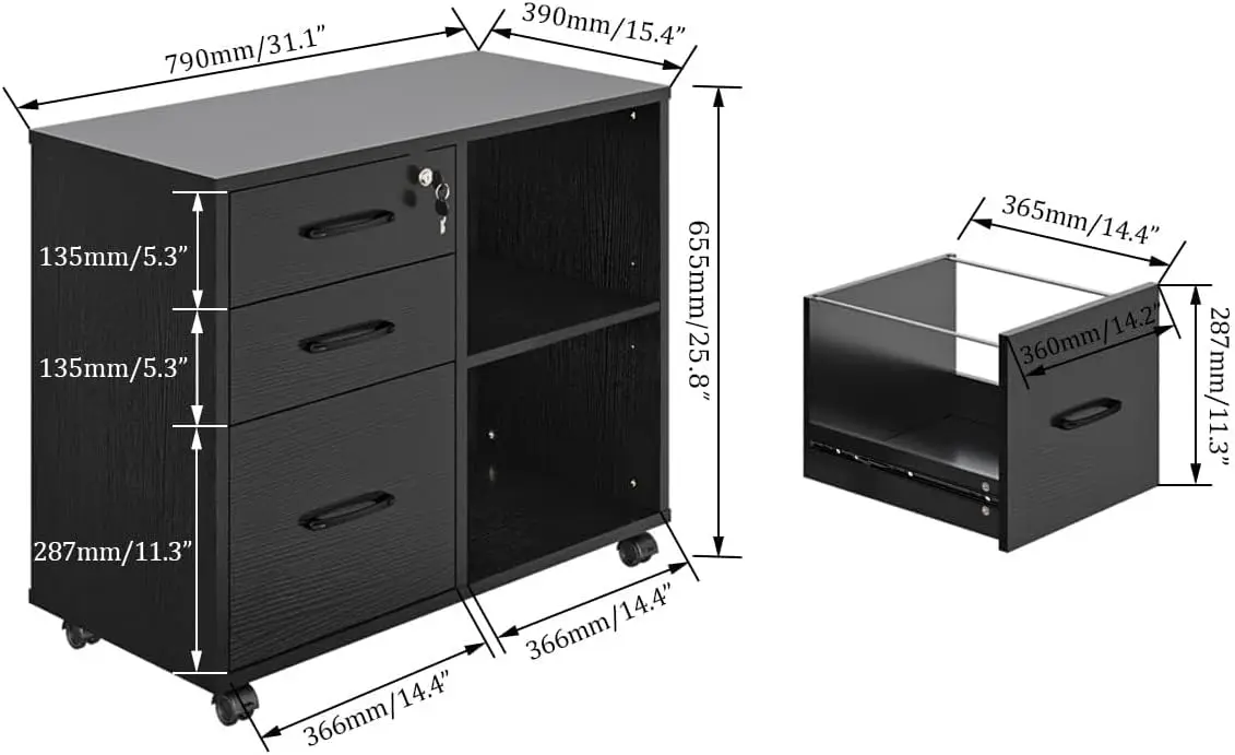 3 Drawer Office File Cabinets, - File Cabinet Lateral 评论和价格