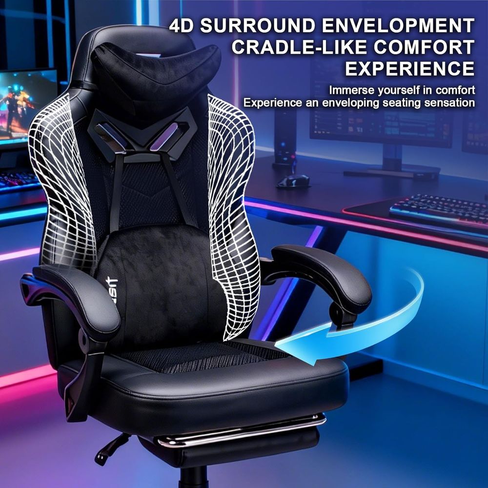 Ergonomic Reclining Office Cha - Office Footrest Cushion 评论和价格