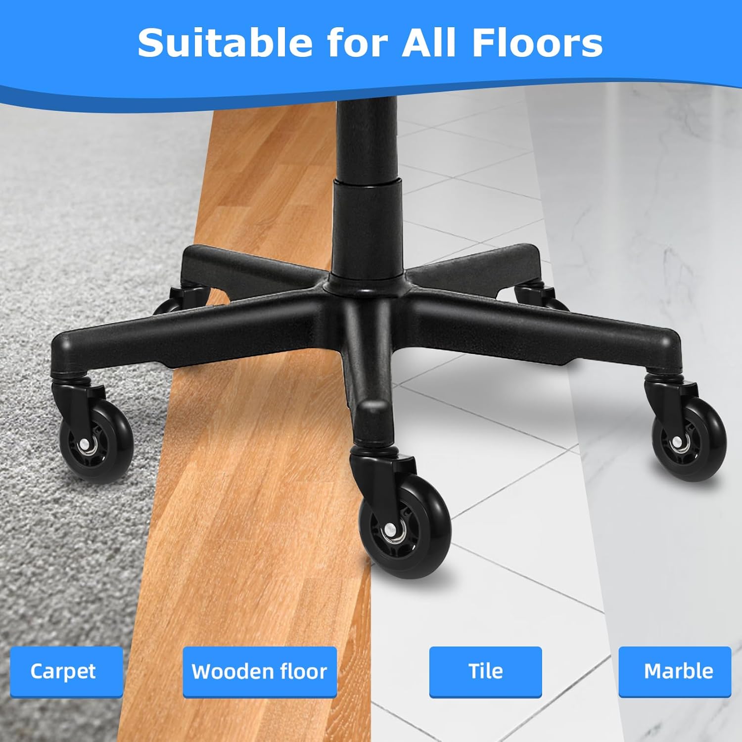 Office Chair Wheels Replacemen - Gaming Desk With Hutch 评论和价格
