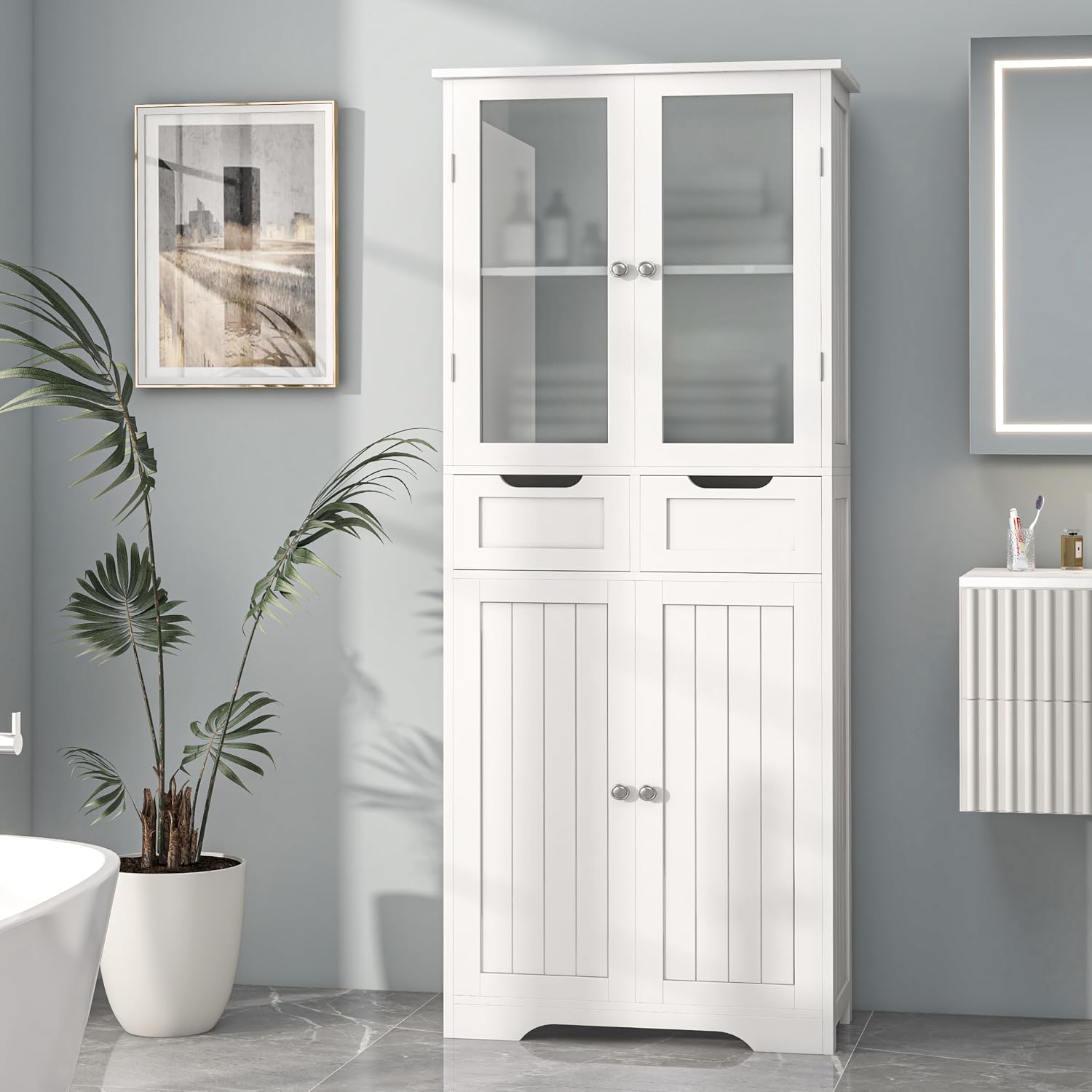Tall Bathroom Storage Cabinet  - Office Storage Cabinet 评论和价格